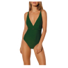 BOTTLE GREEN ONE PIECE SWIMSUIT YSABEL MORA, CUP B, ART. 82147