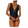 Black one-piece swimsuit with YSABEL MORA detail, CUP B, ART. 82193