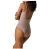 Green/pink striped one-piece swimsuit YSABEL MORA, CUP B, ART. 82375