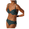 Bandeau bikini with reductive underwire, polka dots YSABEL MORA, CUP D, ART. 82288