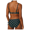 Bandeau bikini with reductive underwire, polka dots YSABEL MORA, CUP D, ART. 82288