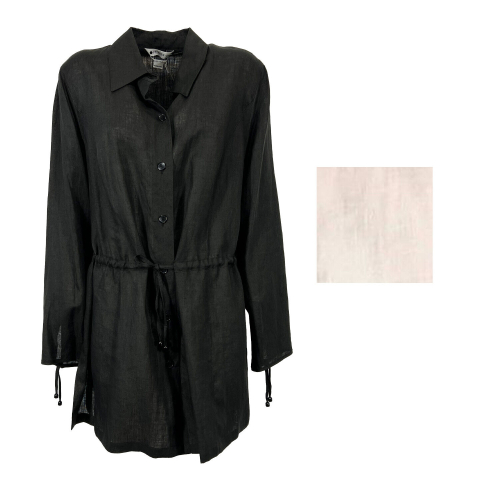 Shirt jacket PERSONA by Marina Rinaldi , 100% linen, 7192094 EUROPE, MADE IN ITALY