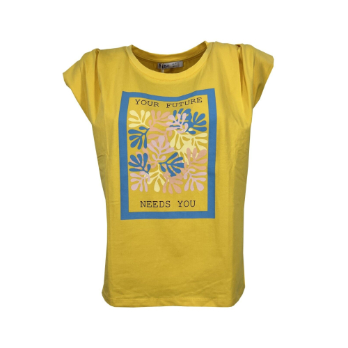 T-shirt donna con stampa Md’M 95% cotone 5% elastan 6.42171.10 MADE IN PORTUGAL