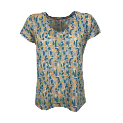 T-shirt donna lino fantasia...