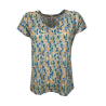 T-shirt donna lino fantasia multicolor Md’M 100% lino 6.42.615.10