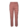 Vichy trumpet woman trousers VIA MASINI 80 52% cotton 43% polyamide 5% elastane MADE IN ITALY