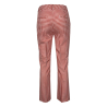 Vichy trumpet woman trousers VIA MASINI 80 52% cotton 43% polyamide 5% elastane MADE IN ITALY