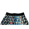 Woman multicolor pleated skirt LA FEE MARABOUTEE 100% polyester mod FF-JU-CHANA-Z MADE IN ITALY