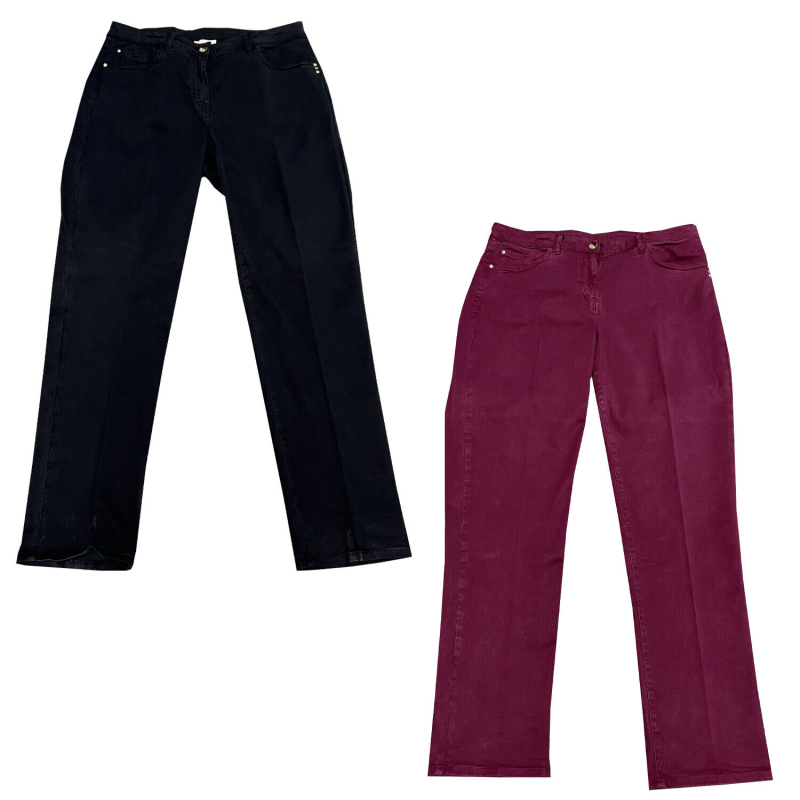 Jeans donna in raso di cotone invernale  PERSONA by Marina Rinaldi 61% lyocell 38% cotone 3% elastan mod  23.7133062 RAGGIO