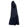 Abito donna blu jersey + tessuto HUMILITY 1949 97% cotone 3% elastan mod  HD-RO-RANIERI MADE IN ITALY