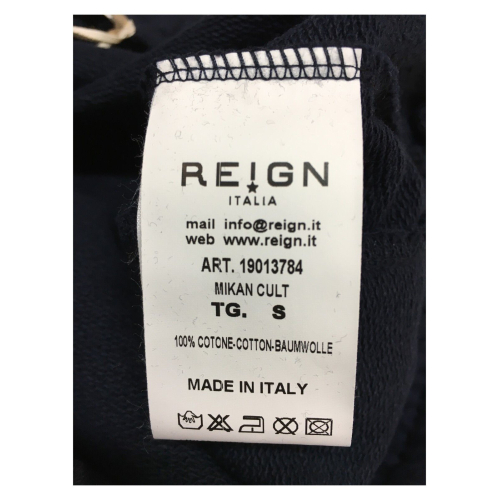 Bermuda man brushed sweatshirt REIGN 100% cotton mod 190137854 MIKAN CULT MADE IN ITALY