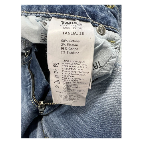 Jeans boy-friend donna denim leggero TAKE TWO 98% cotone 2% elastan mod DKE4554 MADE IN ITALY