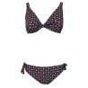 Bikini donna vela double-face coppa C JUSTMINE turquoise/red/plum B2699 C8022 MADE IN ITALY