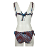 Bikini donna vela double-face coppa C JUSTMINE turquoise/red/plum B2699 C8022 MADE IN ITALY