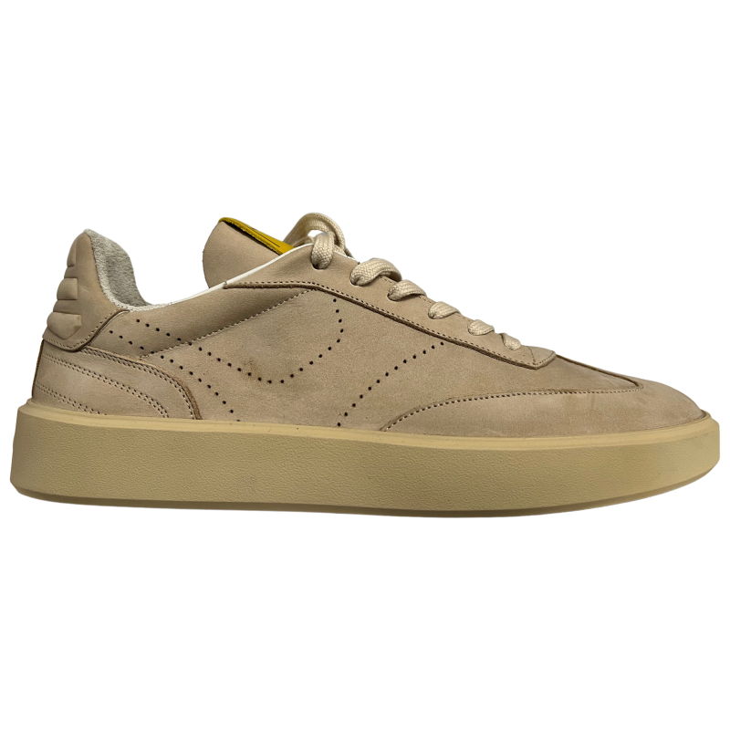 PANTOFOLA D'ORO Scarpa uomo beige LEAGUE LOW art LLG7TU materiale nabuk MADE IN ITALY