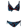 JUSTMINE reversible sailing bikini cup C turquoise/red/plum B2699 C8024 Made in Italy
