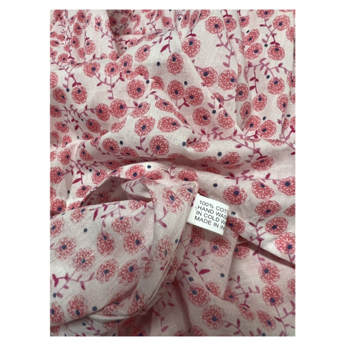 NIMBU 3-button patterned woman shirt art EVELINA TOP 100% cotton MADE IN INDIA