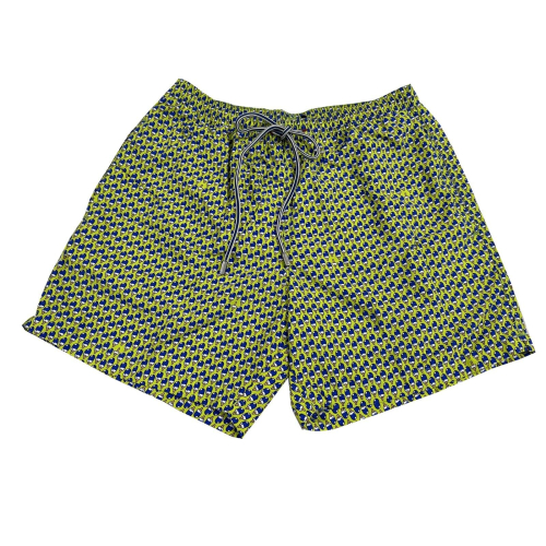 ZEYBRA HERITAGE LINE Man swimsuit AUB358 GELATI lime/bluette 100% nylon MADE IN ITALY