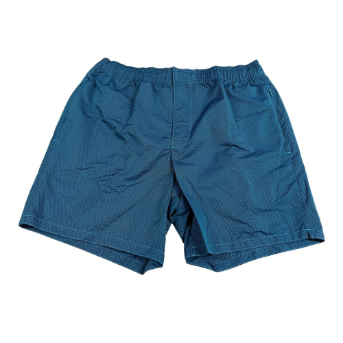 ZEYBRA petroleum man beach boxer CHEVRON pattern AUB180 69% polyamide 31% polyester MADE IN ITALY