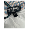 ZEYBRA Costume da bagno a righe turchese AUB345 SEERSUCKER 100% nylon MADE IN ITALY