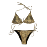 ELISABETTA CANALIS X WIKINI triangle GOLD Bikini Fru Fru 2391 MADE IN ITALY