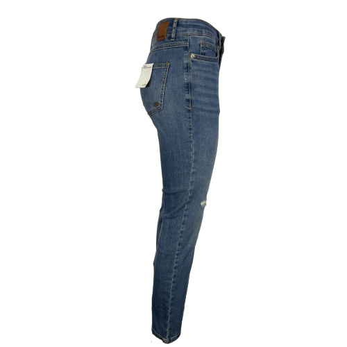 BSB  jeans donna denim chiaro straight GINGER 98% cotone 2% elastan