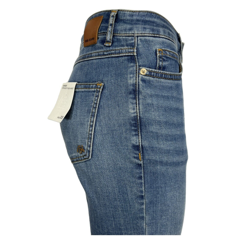 BSB  jeans donna denim chiaro straight GINGER 98% cotone 2% elastan