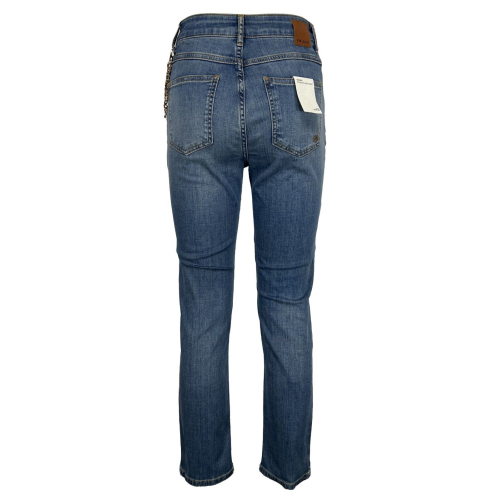 BSB  jeans donna denim chiaro straight GINGER 98% cotone 2% elastan