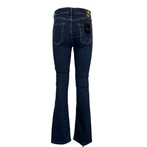 BSB jeans donna denim scuro boot cut SOPHIE in cotone MADE IN GREECE