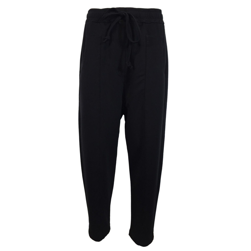 SOHO-T pantalone donna felpa garzata nero art 21SP36 21 SJ100 CLOUD in cotone MADE IN ITALY