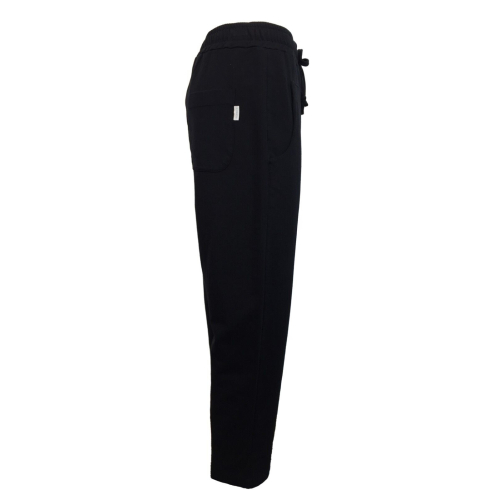 SOHO-T woman black brushed sweatshirt trousers art 21SP36 21 SJ100 CLOUD in cotton MADE IN ITALY