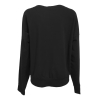 SOHO-T women's black brushed sweatshirt art 21SF29 21SJ100 CREAM in cotton MADE IN ITALY