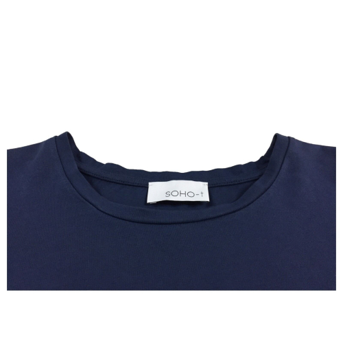 SOHO-T maxi t-shirt donna asimmetrica art 21SM48 21SJ1460 MIRAGE in cotone MADE IN ITALY