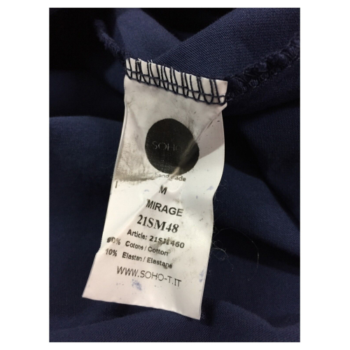 SOHO-T maxi t-shirt donna asimmetrica art 21SM48 21SJ1460 MIRAGE in cotone MADE IN ITALY