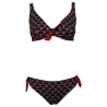 JUSTMINE bikini donna vela double-face coppa C turquoise/red/plum  B2699 C8026 MADE IN ITALY