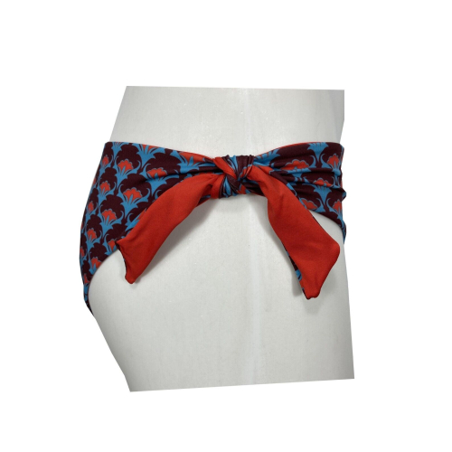 JUSTMINE bikini donna vela double-face coppa C turquoise/red/plum  B2699 C8026 MADE IN ITALY