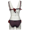 JUSTMINE bikini donna vela double-face coppa C turquoise/red/plum  B2699 C8026 MADE IN ITALY