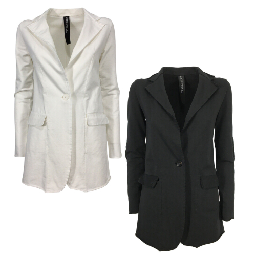 INDUSTRIAL giacca donna felpa garzata W67 90% cotone 10% elastan MADE IN ITALY