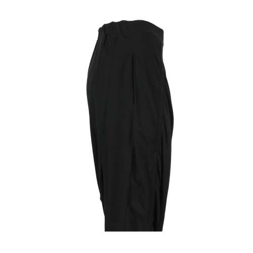 INDUSTRIAL woman black jersey trousers W39 90% cotton 10% elastane MADE IN ITALY