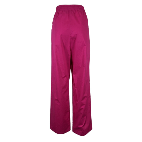 RUE BISQUIT women's fuchsia palazzo trousers RS4357 100% cotton MADE IN ITALY