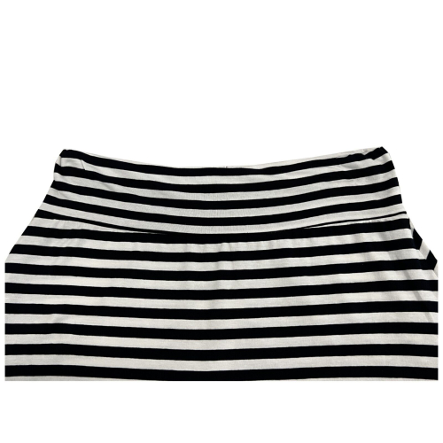 LABO.ART woman long flared white/blue striped skirt FIASCO JERSEY STRIPED 95% cotton 5% elastane MADE IN ITALY