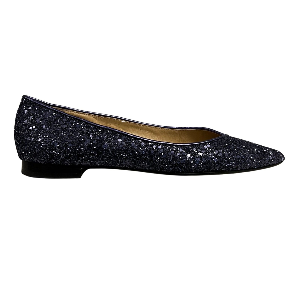 PROSPERINE glitter pointy woman shoe art 7820 MADE IN ITALY