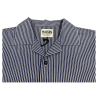 MADSON by BottegaChilometriZero white/blue over striped man shirt DU23045 100% cotton MADE IN ITALY