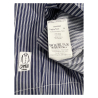 MADSON by BottegaChilometriZero white/blue over striped man shirt DU23045 100% cotton MADE IN ITALY