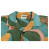 MADSON by BottegaChilometriZero multicolor man shirt over DU23041 100% cotton MADE IN ITALY