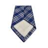 DRAKE'S LONDON men's lined tie cm 8 light blue/white madras 100% silk MADE IN LONDON