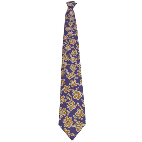 DRAKE'S LONDON Men's lined tie floral wisteria pattern MADE IN ENGLAND