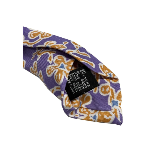 DRAKE'S LONDON Men's lined tie floral wisteria pattern MADE IN ENGLAND