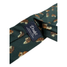 DRAKE'S LONDON fan lined tie. dogs cm 147x8 100% wool MADE IN ENGLAND