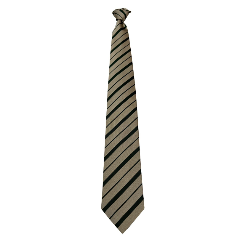 DRAKE'S LONDON men's lined tie beige/green striped 100% silk cm 147x8 MADE IN ENGLAND